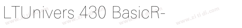 LTUnivers 430 BasicR字体转换